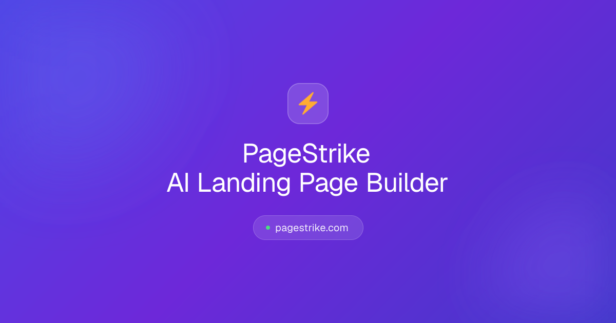 Best Free AI COD Landing Page Builder — Live in 2 Minutes | PageStrike