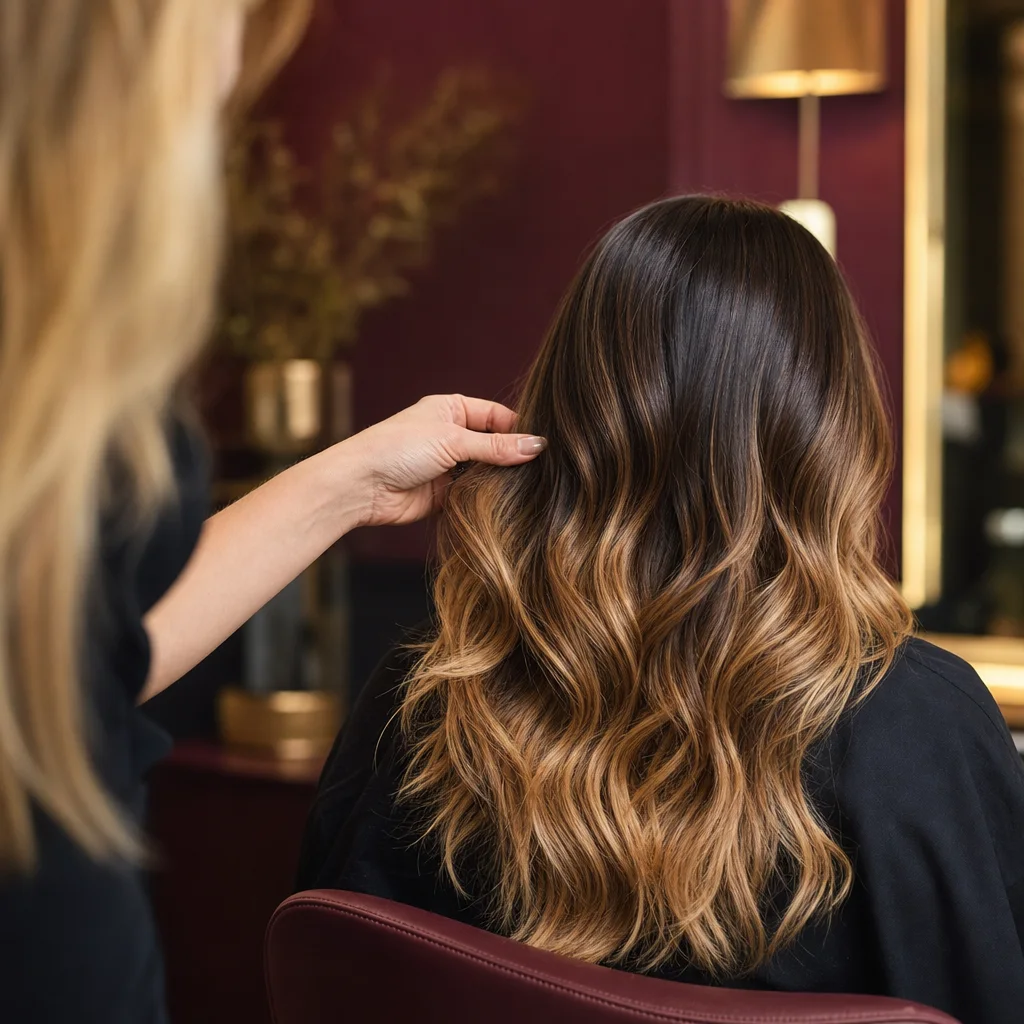 Hand-painted balayage