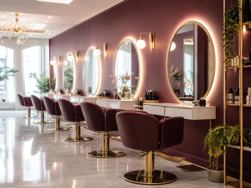 Modern Hair Salon landing page template preview