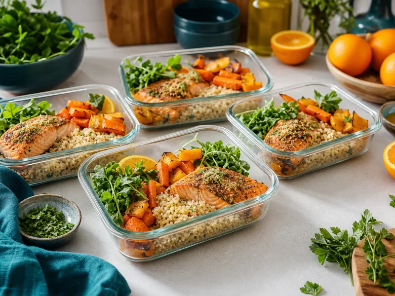 Meal Prep Blueprint landing page template preview