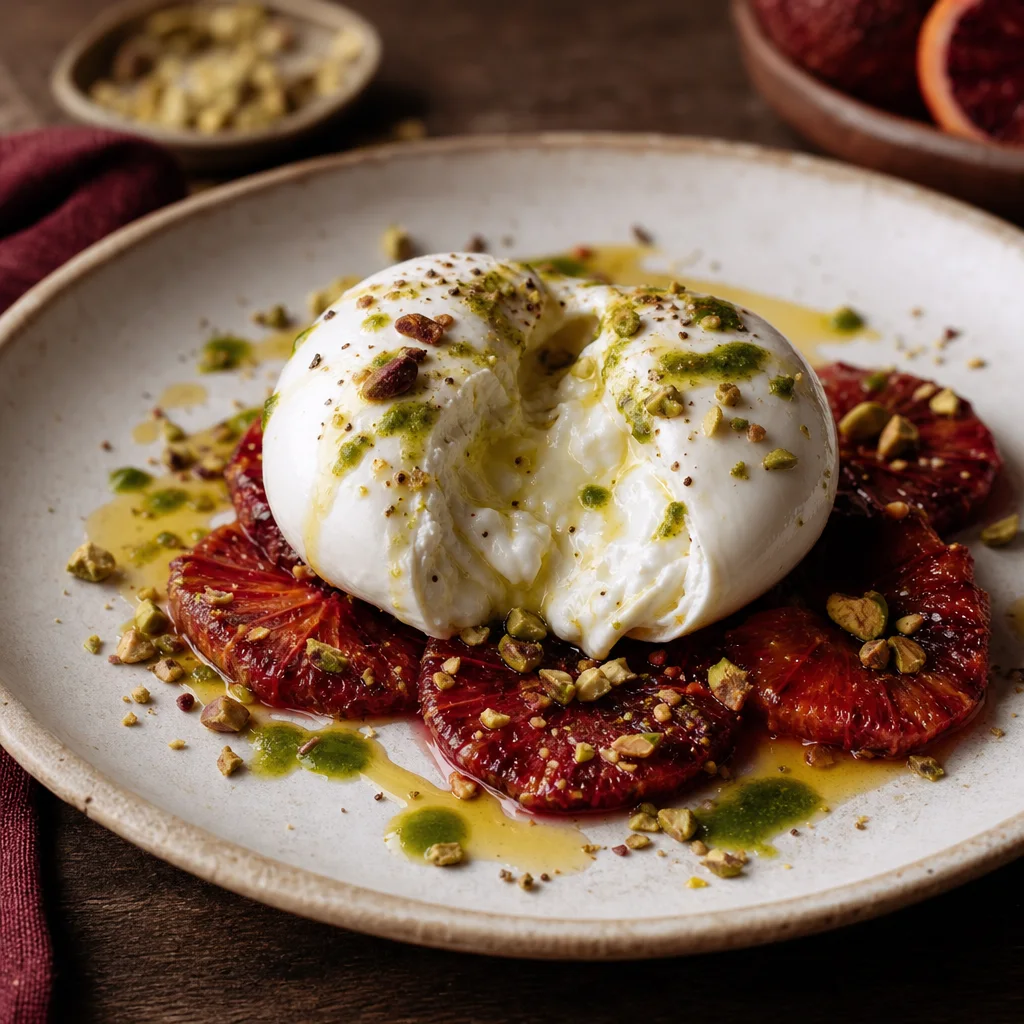 Burrata & blood orange